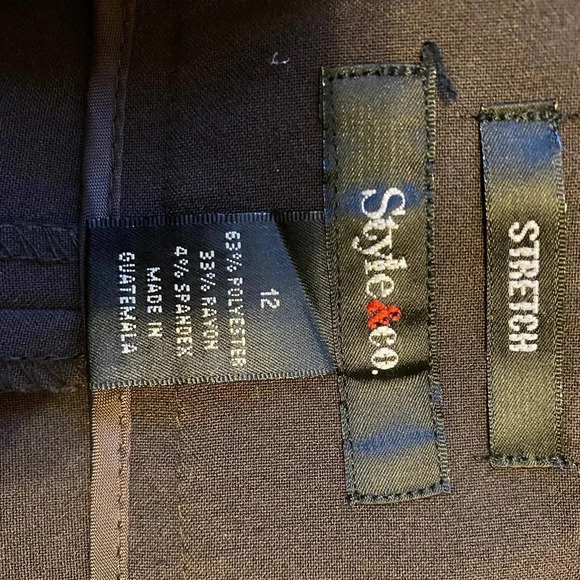 Style&Co Stretch Dress Pants/Career Wear Women size 12 - Picture 3 of 5